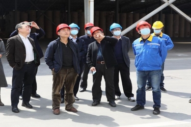 生态环境部科财司副司长付川一行考察由8868体育官网登录入口承担的国家科技重大专项示范工程